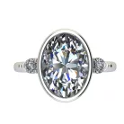 Ékszerpalota eljegyzési gyűrű 3,0ct gyémánttal BRK512 fehér arany