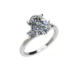   Ékszerpalota eljegyzési gyűrű 2,0ct gyémánttal BRK513 fehér arany