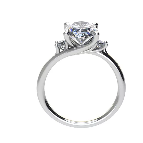 Ékszerpalota eljegyzési gyűrű 2,0ct gyémánttal BRK513 fehér arany
