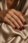 Ékszerpalota eljegyzési gyűrű 2,0ct gyémánttal BRK513 fehér arany