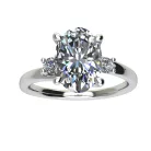 Ékszerpalota eljegyzési gyűrű 2,0ct gyémánttal BRK513 fehér arany