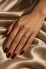 Ékszerpalota eljegyzési gyűrű 2,0ct G/VS gyémánttal BRK513 sárga arany