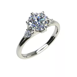   Ékszerpalota eljegyzési gyűrű 1,5ct gyémánttal BRK514 fehér arany