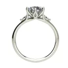 Ékszerpalota eljegyzési gyűrű 1,5ct G/VS gyémánttal BRK514 fehér arany