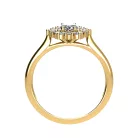 Ékszerpalota eljegyzési gyűrű 0,7ct G/VS gyémánttal BRK515 sárga arany
