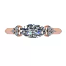 Ékszerpalota eljegyzési gyűrű 0,7ct G/VS gyémánttal BRK516 rozé arany