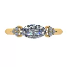 Ékszerpalota eljegyzési gyűrű 0,7ct G/VS gyémánttal BRK516 sárga arany