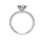 Ékszerpalota eljegyzési gyűrű 0,8ct gyémánttal BRK517 fehér arany