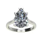 Ékszerpalota eljegyzési gyűrű 3,0ct gyémánttal BRK518 fehér arany