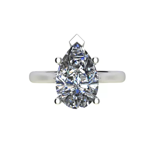 Ékszerpalota eljegyzési gyűrű 3,0ct gyémánttal BRK518 fehér arany