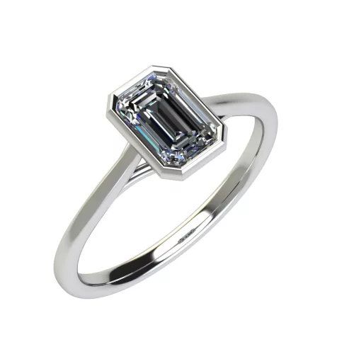 Ékszerpalota eljegyzési gyűrű 0,9ct gyémánttal BRK519 fehér arany