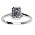 Ékszerpalota eljegyzési gyűrű 0,9ct gyémánttal BRK519 fehér arany