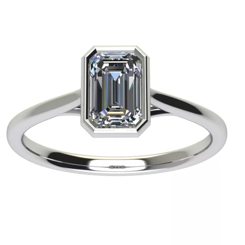 Ékszerpalota eljegyzési gyűrű 0,9ct gyémánttal BRK519 fehér arany