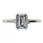 Ékszerpalota eljegyzési gyűrű 0,9ct gyémánttal BRK519 fehér arany