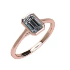 Ékszerpalota eljegyzési gyűrű 0,9ct G/VS gyémánttal BRK519 rozé arany