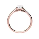 Ékszerpalota eljegyzési gyűrű 0,9ct G/VS gyémánttal BRK519 rozé arany