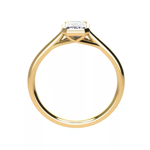 Ékszerpalota eljegyzési gyűrű 0,9ct G/VS gyémánttal BRK519 sárga arany