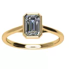 Ékszerpalota eljegyzési gyűrű 0,9ct G/VS gyémánttal BRK519 sárga arany