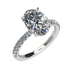   Ékszerpalota eljegyzési gyűrű 2,0ct gyémánttal BRK520 fehér arany