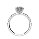 Ékszerpalota eljegyzési gyűrű 2,0ct G/VS gyémánttal BRK520 fehér arany