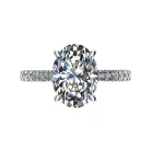 Ékszerpalota eljegyzési gyűrű 2,0ct G/VS gyémánttal BRK520 fehér arany