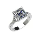 Ékszerpalota eljegyzési gyűrű 4,0ct gyémánttal BRK521 fehér arany
