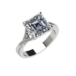   Ékszerpalota eljegyzési gyűrű 4,0ct gyémánttal BRK521 fehér arany
