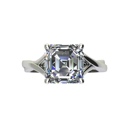 Ékszerpalota eljegyzési gyűrű 4,0ct gyémánttal BRK521 fehér arany