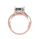 Ékszerpalota eljegyzési gyűrű 4,0ct G/VS gyémánttal BRK521 rozé arany