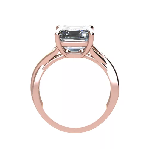 Ékszerpalota eljegyzési gyűrű 4,0ct G/VS gyémánttal BRK521 rozé arany