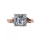 Ékszerpalota eljegyzési gyűrű 4,0ct G/VS gyémánttal BRK521 rozé arany