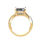Ékszerpalota eljegyzési gyűrű 4,0ct G/VS gyémánttal BRK521 sárga arany