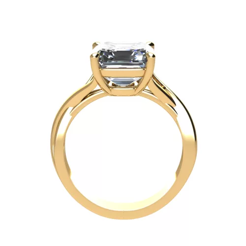 Ékszerpalota eljegyzési gyűrű 4,0ct G/VS gyémánttal BRK521 sárga arany