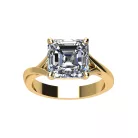 Ékszerpalota eljegyzési gyűrű 4,0ct G/VS gyémánttal BRK521 sárga arany