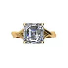 Ékszerpalota eljegyzési gyűrű 4,0ct G/VS gyémánttal BRK521 sárga arany