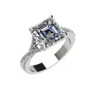 Ékszerpalota eljegyzési gyűrű 4,0ct gyémánttal BRK522 fehér arany
