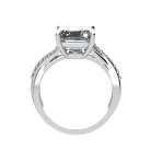 Ékszerpalota eljegyzési gyűrű 4,0ct gyémánttal BRK522 fehér arany
