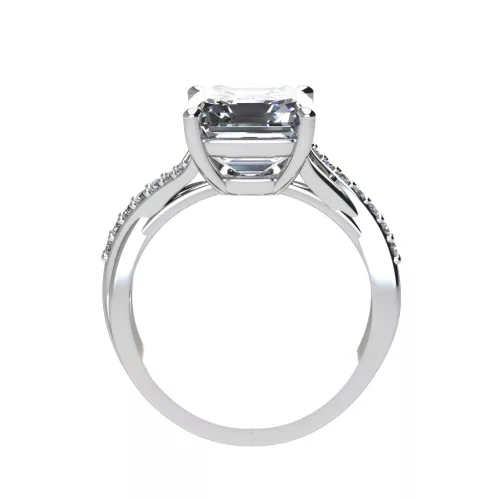 Ékszerpalota eljegyzési gyűrű 4,0ct gyémánttal BRK522 fehér arany
