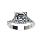 Ékszerpalota eljegyzési gyűrű 4,0ct gyémánttal BRK522 fehér arany