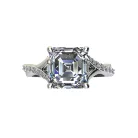 Ékszerpalota eljegyzési gyűrű 4,0ct gyémánttal BRK522 fehér arany