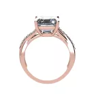 Ékszerpalota eljegyzési gyűrű 4,0ct G/VS gyémánttal BRK522 rozé arany