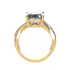Ékszerpalota eljegyzési gyűrű 4,0ct G/VS gyémánttal BRK522 sárga arany