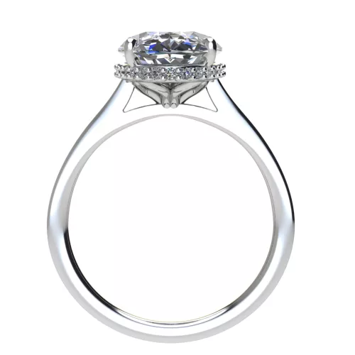 Ékszerpalota eljegyzési gyűrű 4,5ct gyémánttal BRK526 fehér arany