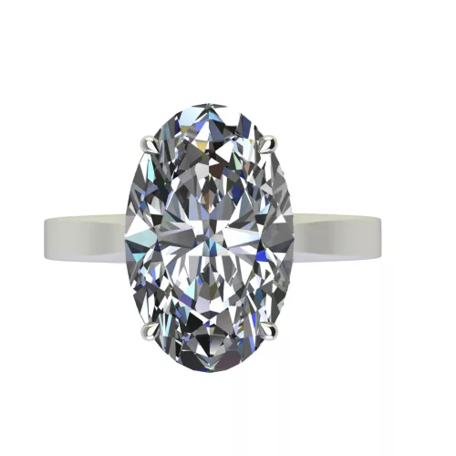 Ékszerpalota eljegyzési gyűrű 4,5ct gyémánttal BRK526 fehér arany