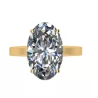 Ékszerpalota eljegyzési gyűrű 4,5ct G/VS gyémánttal BRK526 sárga arany