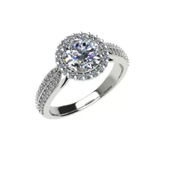   Ékszerpalota eljegyzési gyűrű 1,5ct gyémánttal BRK527 fehér arany