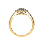 Ékszerpalota eljegyzési gyűrű 1,5ct G/VS gyémánttal BRK527 sárga arany