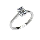 Ékszerpalota eljegyzési gyűrű 0,5ct G/VS gyémánttal BRK528 fehér arany