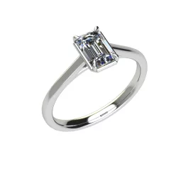   Ékszerpalota eljegyzési gyűrű 0,5ct gyémánttal BRK528 fehér arany