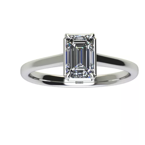 Ékszerpalota eljegyzési gyűrű 0,5ct G/VS gyémánttal BRK528 fehér arany
